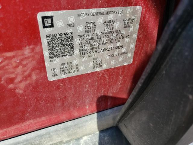 2019 GMC ACADIA SLE - 1GKKNRLA8KZ144675