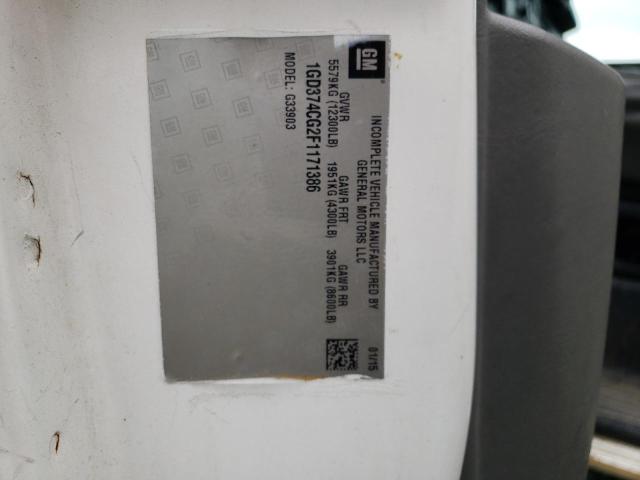 2015 GMC SAVANA CUT 1GD374CG2F1171386