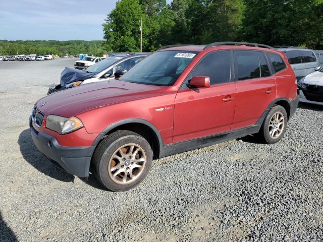 Salvage cars for sale from Copart Concord, NC: 2004 BMW X3 2.5I