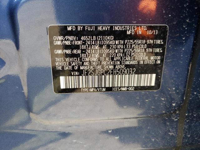JF2SJGPC2EH509032 Subaru Forester 2.0xt Touring
