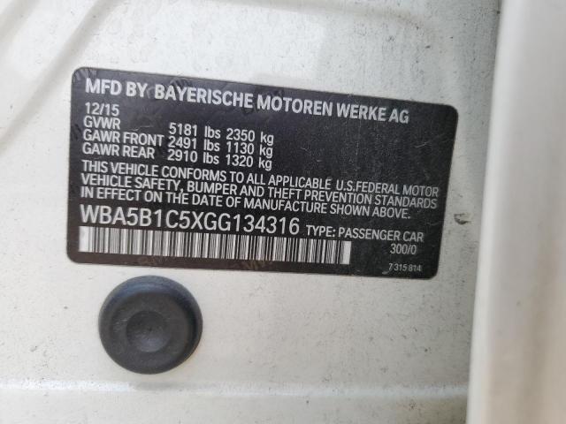 2016 BMW 535 I - WBA5B1C5XGG134316
