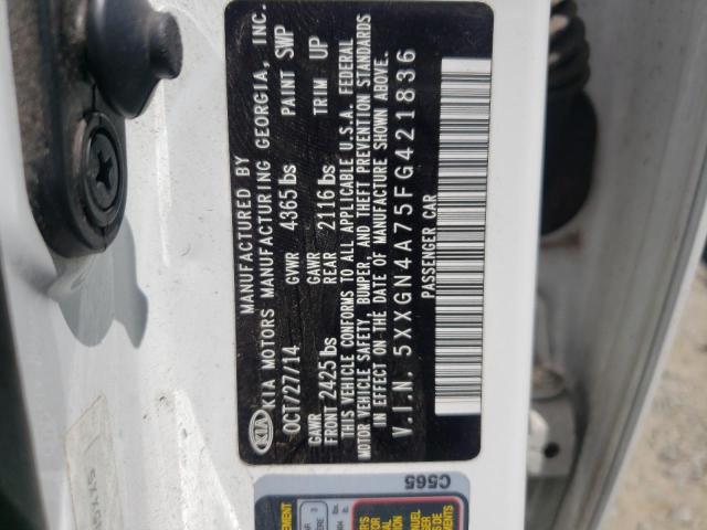 5XXGN4A75FG421836 KIA OPTIMA EX
