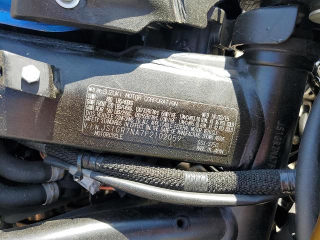 2015 SUZUKI GSX-S750 - JS1GR7NA7F2102059