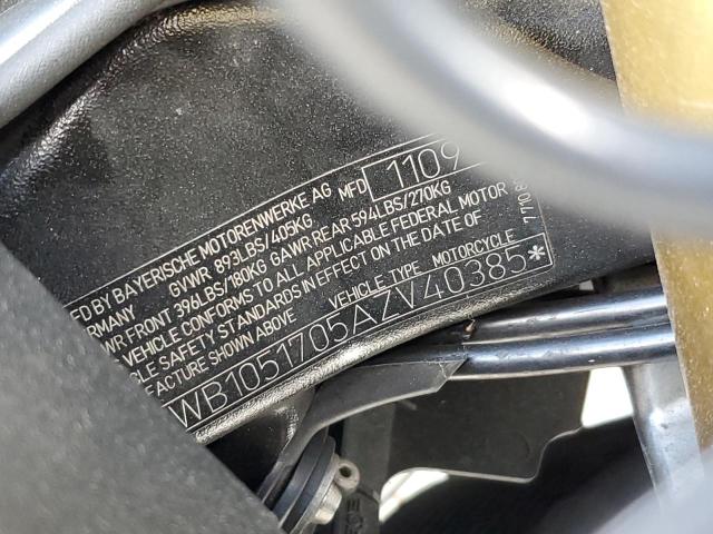 2010 BMW S 1000 RR - WB1051705AZV40385