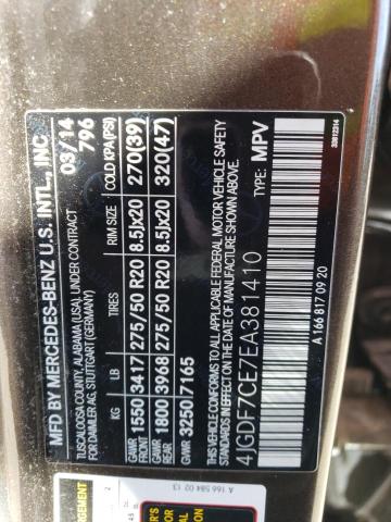 4JGDF7CE7EA381410 Mercedes-Benz Gl 450 4matic