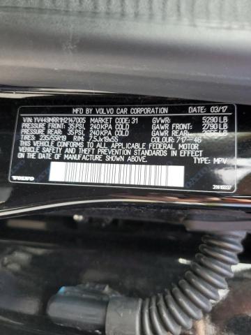 2017 VOLVO XC60 T6 DY YV449MRR1H2147005