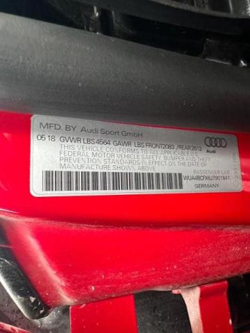 2018 AUDI R8 SPYDER - WUA4BCFX6J7901841