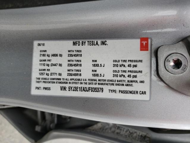 5YJ3E1EA3JF035379 Tesla MODEL 3
