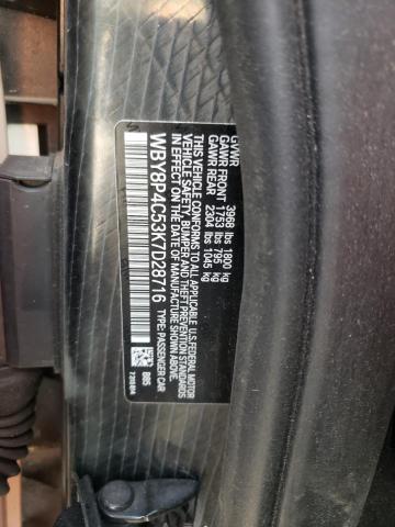WBY8P4C53K7D28716 BMW I3 REX