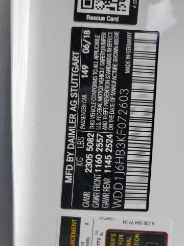 WDD1J6HB3KF072603 Mercedes-Benz E 450