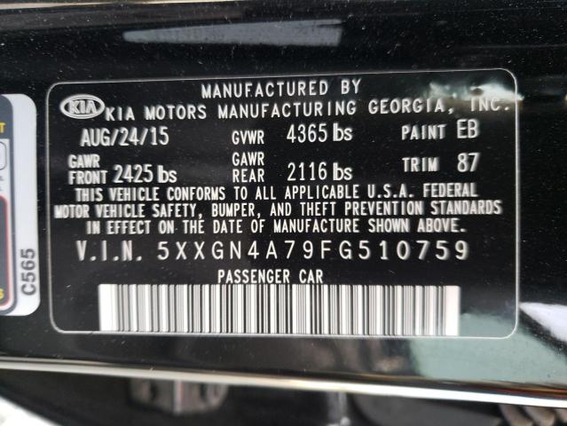 5XXGN4A79FG510759 KIA OPTIMA EX