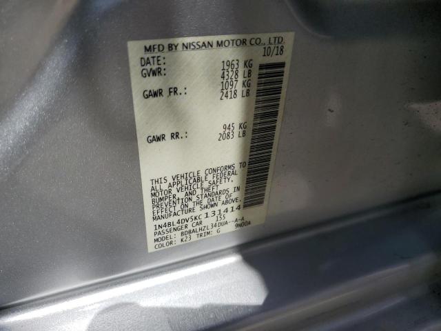 1N4BL4DV5KC131414 Nissan ALTIMA SV