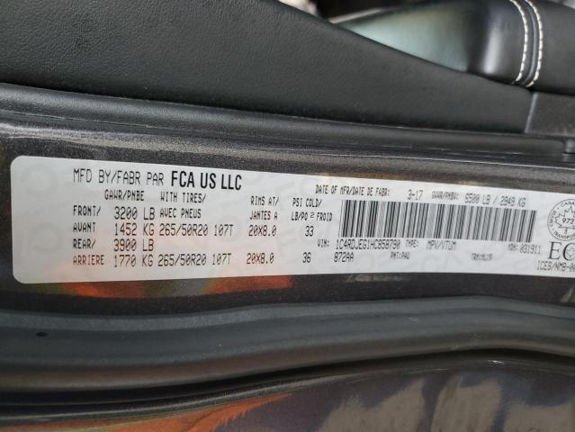 2017 DODGE DURANGO CI - 1C4RDJEG1HC858790
