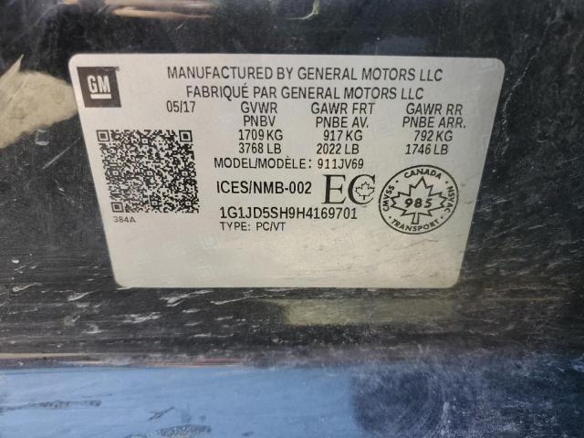 2017 CHEVROLET SONIC LT - 1G1JD5SH9H4169701