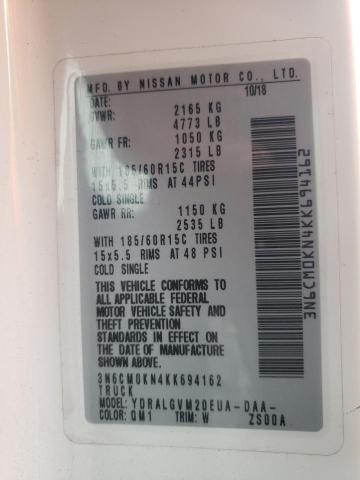 3N6CM0KN4KK694162 Nissan NV200 2.5S