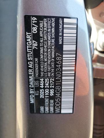 WDD5J4GB1LN034687 Mercedes-Benz CLA 250