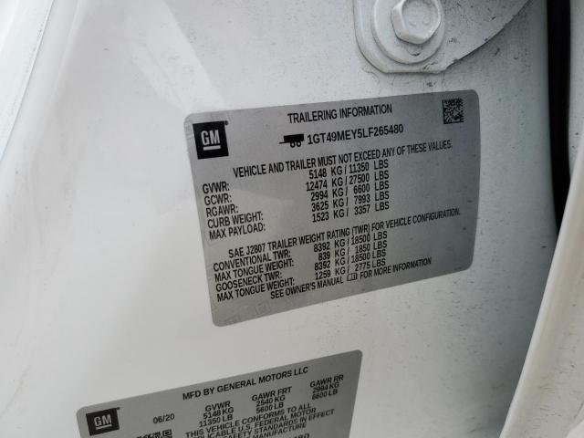 2020 GMC SIERRA K25 - 1GT49MEY5LF265480