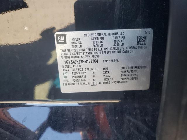 1GYS4JKJ7HR177364 Cadillac Escalade Esv Premium Luxury