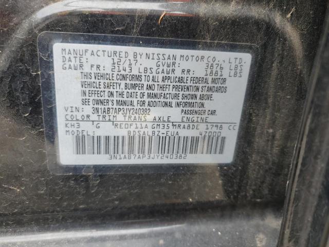 3N1AB7AP3JY240382 Nissan SENTRA S