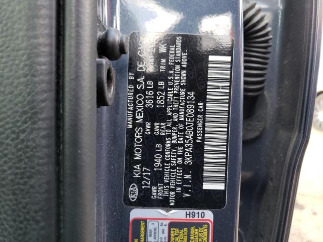 3KPA35AB0JE089134 KIA RIO EX