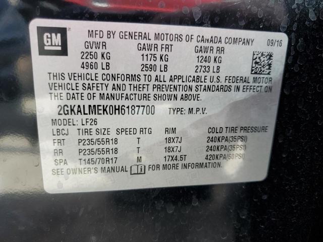2GKALMEK0H6187700 GMC Terrain Sle