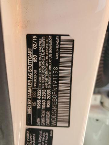WDDSJ4EB0FN191198 Mercedes-Benz CLA 250