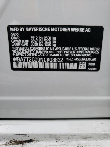 WBA7T2C09NCK08832 BMW 740 I