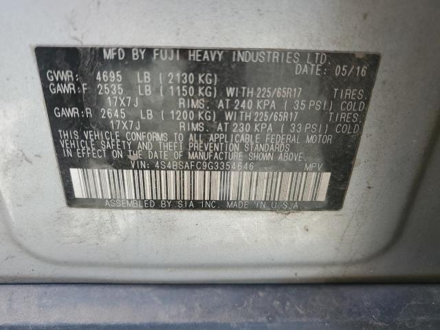 4S4BSAFC9G3354646 Subaru Outback 2.5i Premium