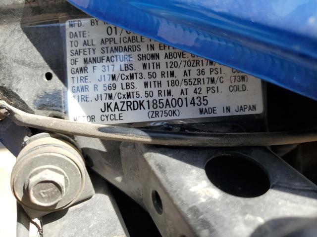 2005 KAWASAKI ZR750 K1 - JKAZRDK185A001435