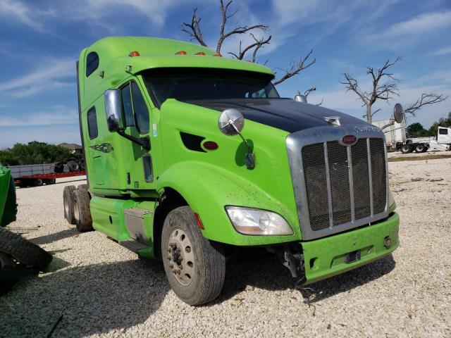 Salvage trucks for sale at San Antonio, TX auction: 2015 Peterbilt 587