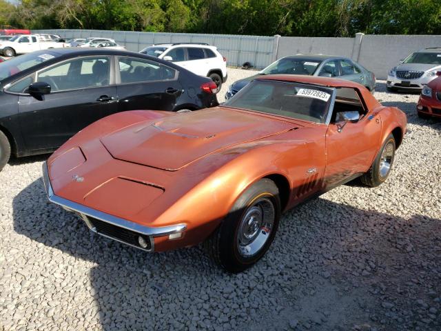 Salvage cars for sale from Copart Franklin, WI: 1968 Chevrolet Corvette