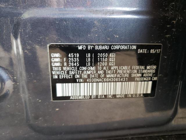 4S3BNAC66H3065431 Subaru Legacy 2.5i Premium