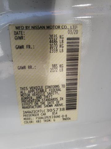 1N4AZ1CP7LC305738 Nissan LEAF SV