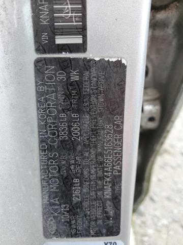 KNAFK4A66E5163628 KIA FORTE LX