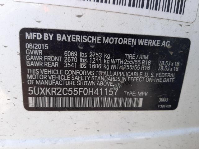 5UXKR2C55F0H41157 BMW X5 Sdrive35i