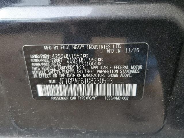 JF1GPAP61G8230593 Subaru Impreza Sport Premium
