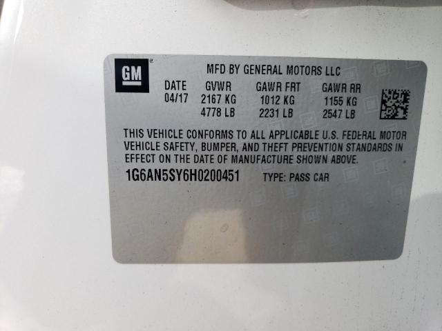 2017 CADILLAC ATS-V - 1G6AN5SY6H0200451