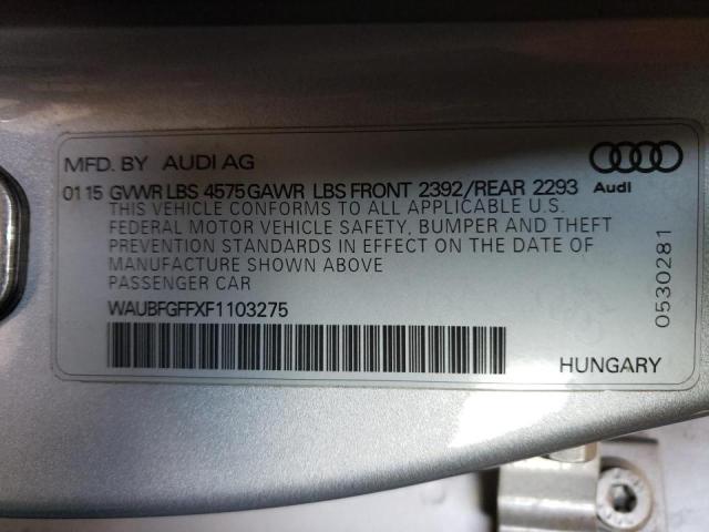 2015 AUDI S3 PREMIUM - WAUBFGFFXF1103275