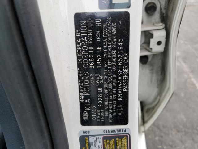 KNADM4A38F6521945 KIA RIO LX
