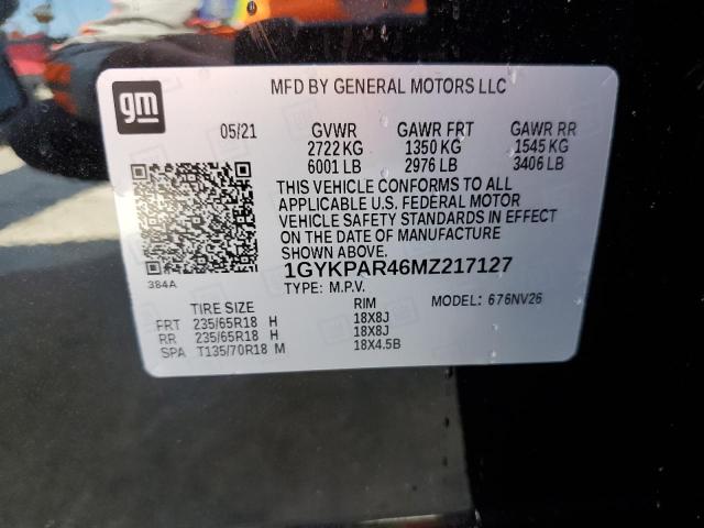2021 CADILLAC XT6 LUXURY - 1GYKPAR46MZ217127