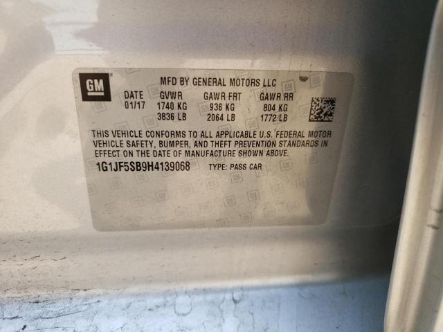 2017 CHEVROLET SONIC 4D - 1G1JF5SB9H4139068