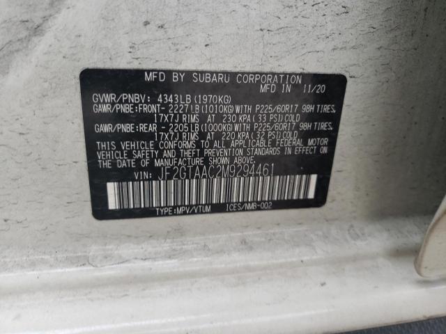 JF2GTAAC2M9294461 Subaru Crosstrek