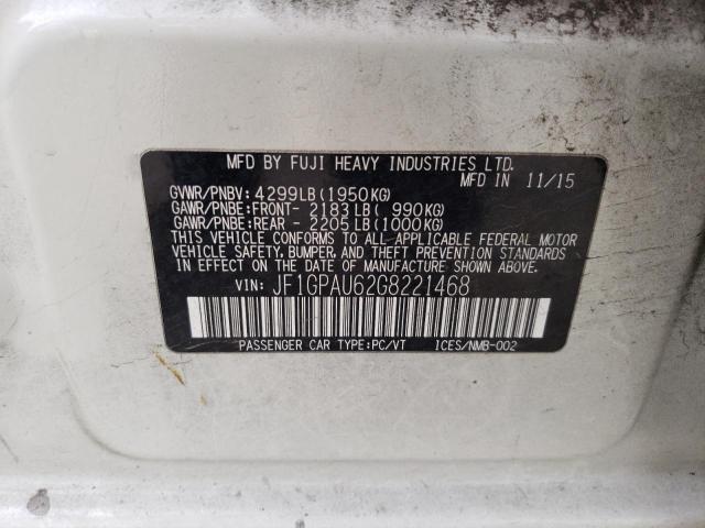 JF1GPAU62G8221468 Subaru Impreza Sport Limited