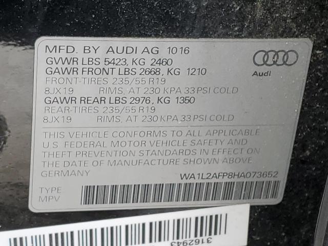 VIN WA1L2AFP8HA073652 2017 Audi Q5, Premium Plus no.13