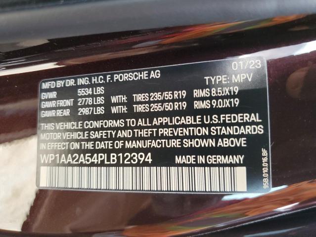 2023 PORSCHE MACAN BASE WP1AA2A54PLB12394