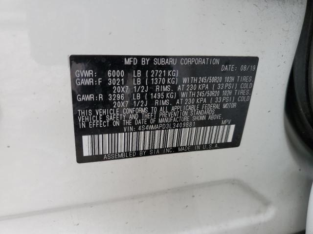 4S4WMAPD3L3409881 Subaru Ascent Limited