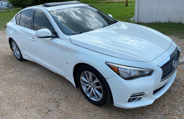 Salvage cars for sale at Grenada, MS auction: 2015 Infiniti Q50 Base