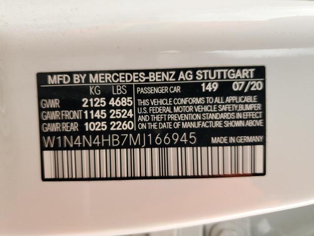 W1N4N4HB7MJ166945 Mercedes-Benz Gla 250 4matic