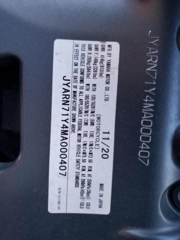 2021 YAMAHA MT09 C JYARN71Y4MA000407