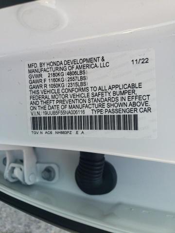 2022 ACURA TLX TECH A - 19UUB5F55NA006116